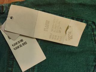 Pantalones de campana retro/vintage con etiqueta