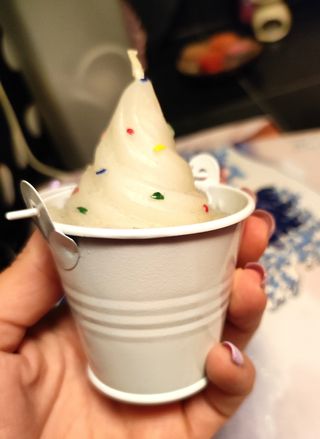 candele fenicottero e gelato 1980 vintage 😍