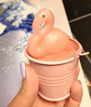 candele fenicottero e gelato 1980 vintage 😍