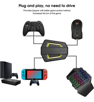 Oferta Gaming: teclado, ratón y convertidor.
