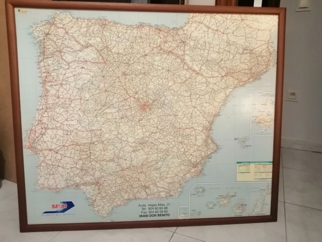 cuadro del mapa de España