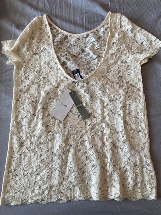 Camisa de bordados sin estrenar de Mango