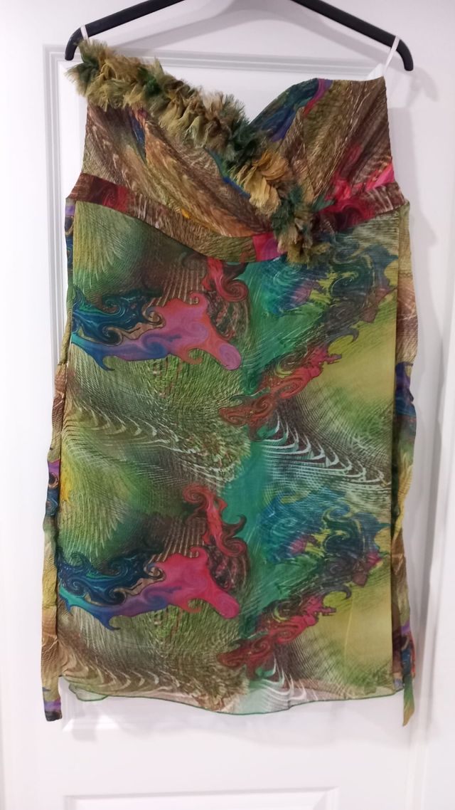 VESTIDO TALLA 50-52 A ESTRENAR TALLA GRANDE