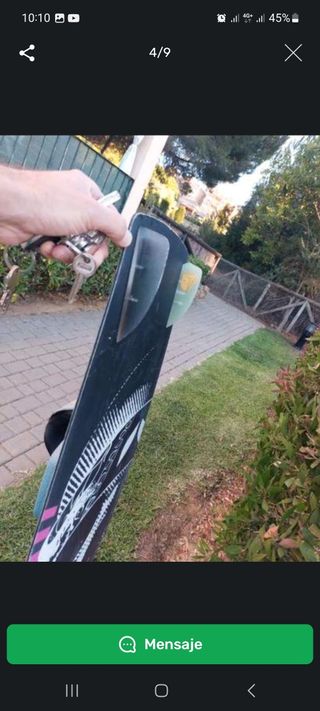 Kite 9 metros , con barra y tabla.