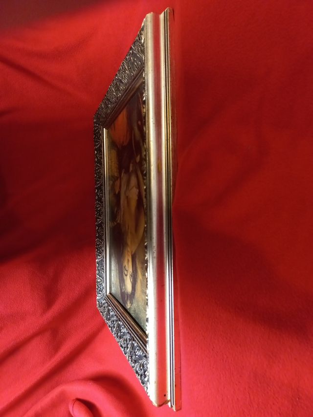 cuadro ntiguo reproducción en tabla