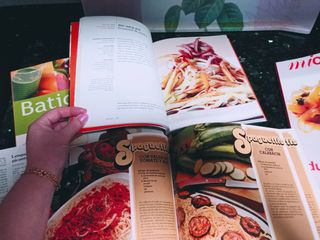 Lote ocho libros de cocina de diversos estilos