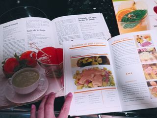 Lote ocho libros de cocina de diversos estilos
