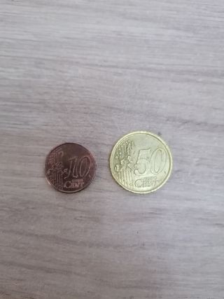moneda de 10 cent de cobre