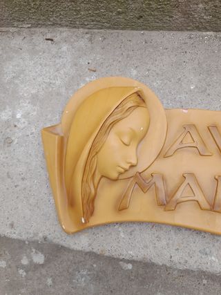 Placa pared ave maria