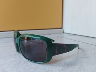 Occhiali da sole Hello Kitty verdi e rosa