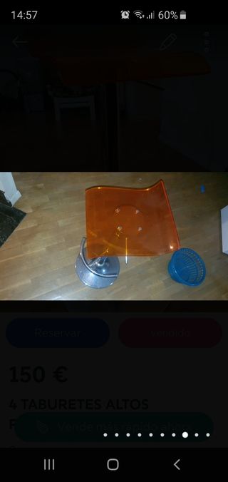 2 taburetes altos regulables