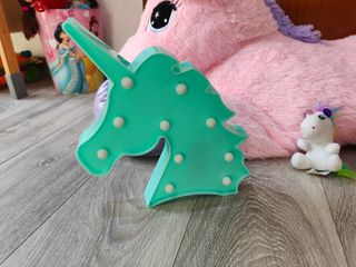 Unicornio y ponis peluche y luz