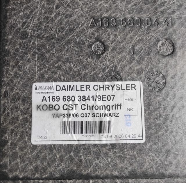 Tapizado maletero Mercedes clase B w245