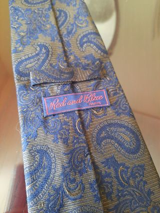 Corbata Red and Blue seda.