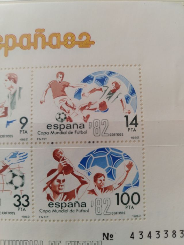 Sellos campeonato mundial de futbol y varios