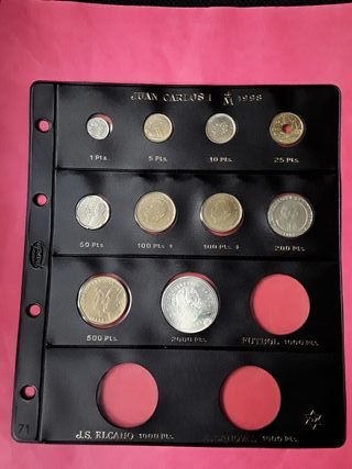 AÑO 1998 COMPLETO SIN CIRCULAR + PLATA EN PARDO