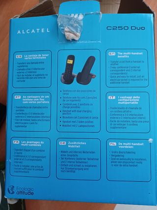 2 telefonos alcatelbc250 duo