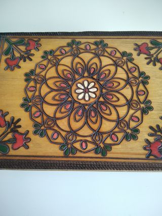 caja madera decorada