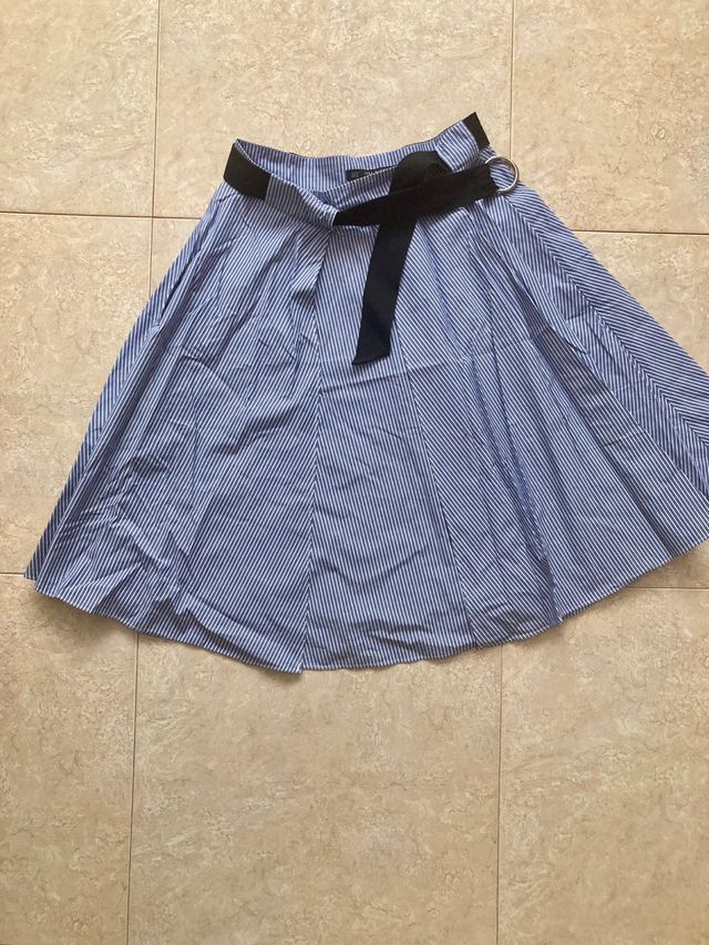 Falda Zara rayas talla 38