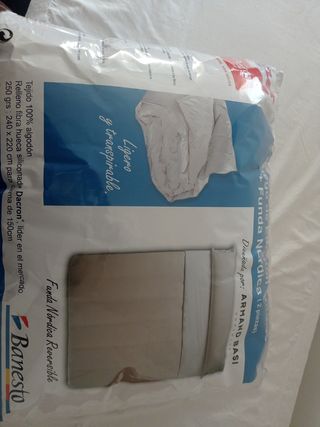 relleno y funda nórdica cama 150