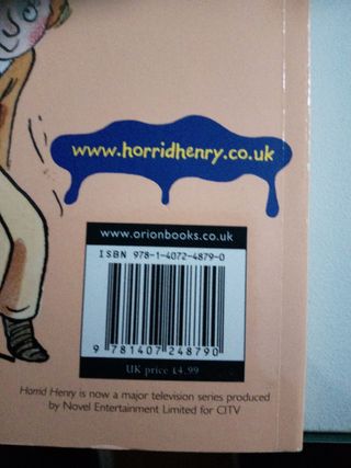 Libro ingles "Horrid Henry's all time favourite"