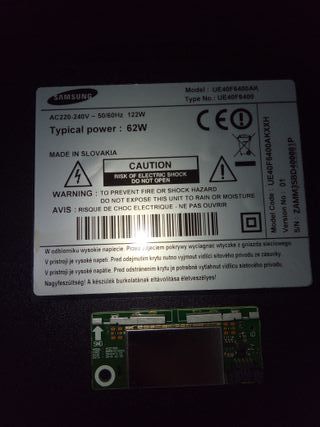 Modulo Wifi
Samsung UE40F6400AK 
