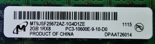 Memoria Micron originales de un Apple MacPro 5.