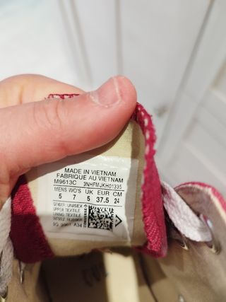 converse originales granates 37,5