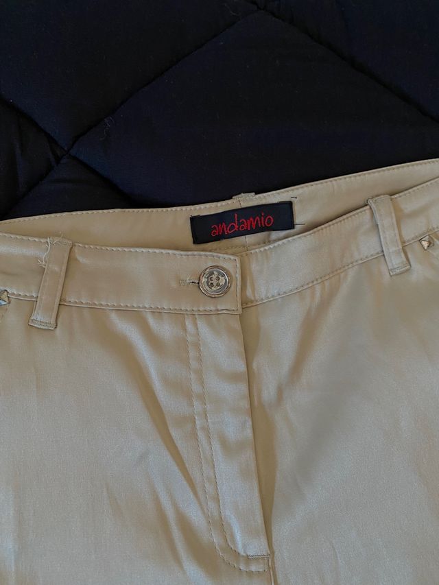 Pantalone con pinzette