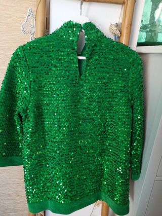 Top lentejuelas de zara