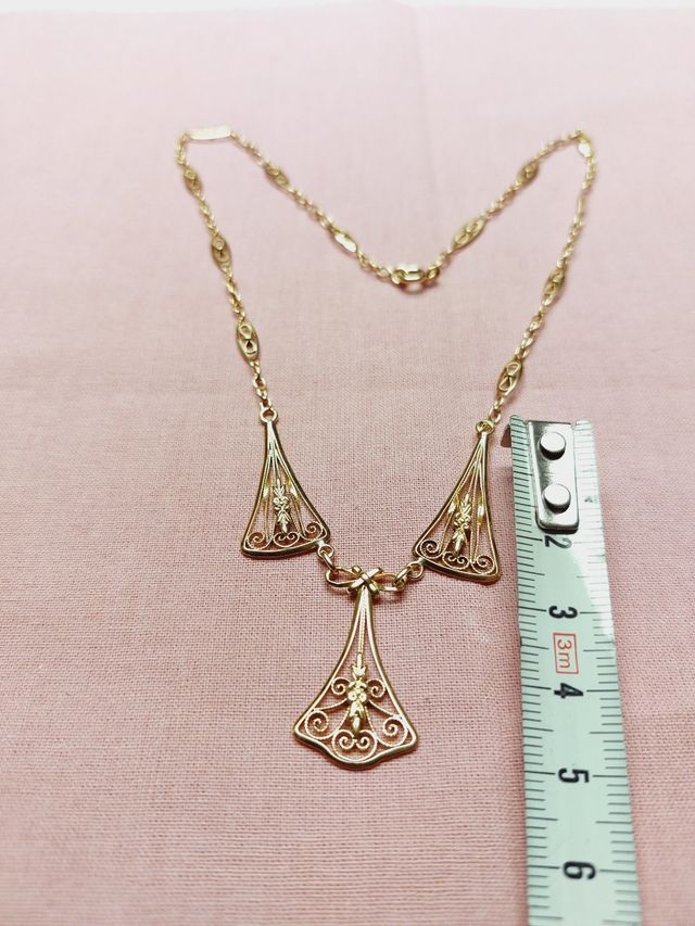 Collar ART DECO 45cm. oro 18kl