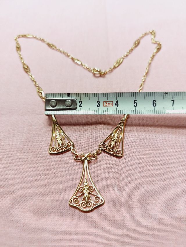 Collar ART DECO 45cm. oro 18kl