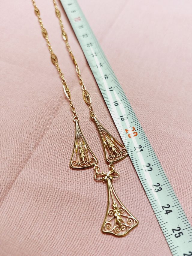 Collar ART DECO 45cm. oro 18kl