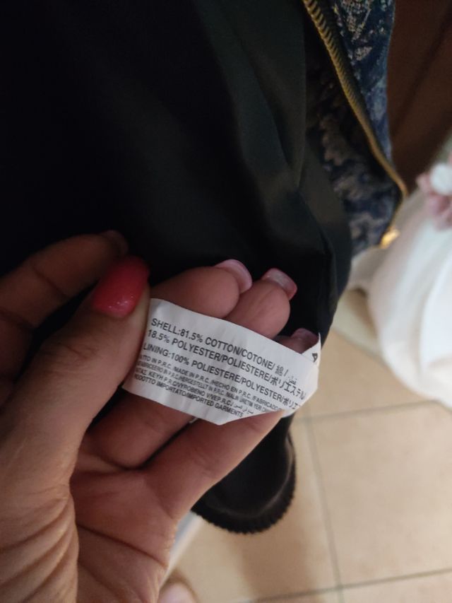 giubbottino in tessuto