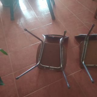 sillas formica vintage