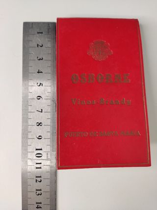 libreta de camarero Osborne, vintage