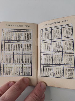 lote de 5 agendas vintage 1944-1971