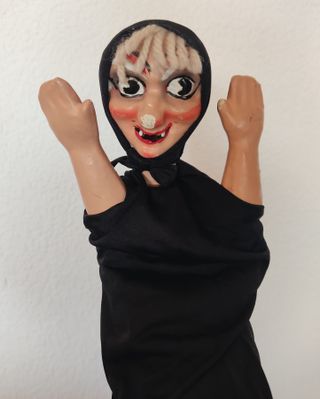 Lote de 5 Títeres o Guiñoles de cartón piedra