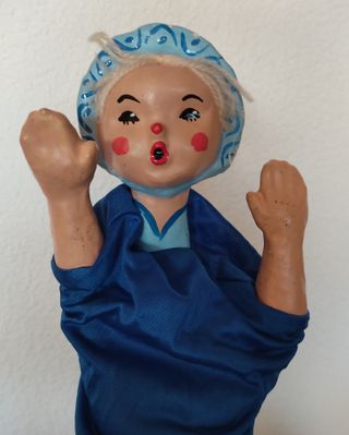 Lote de 5 Títeres o Guiñoles de cartón piedra