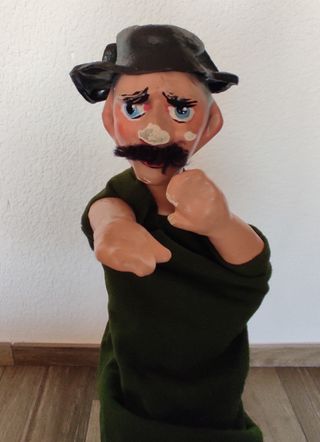 Lote de 5 Títeres o Guiñoles de cartón piedra