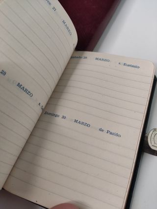 lote 2 agendas bolsillo 1952-55