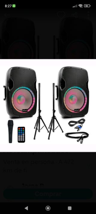 ALQUILER ALTAVOCES BLUETOOTH