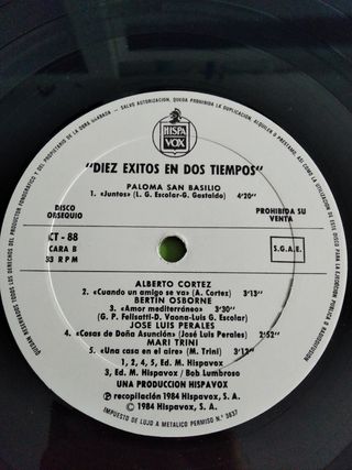 Diez éxitos en dos tiempos