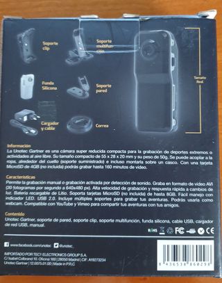 👍 📷 Mini Cámara compacta Unitec Gartner 👇