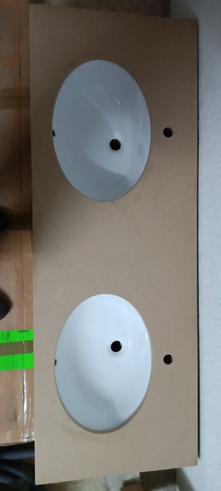 doble pica baño de marmol