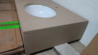 doble pica baño de marmol