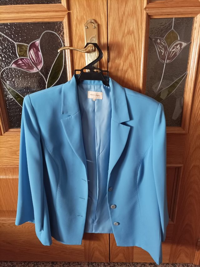 Traje mujer talla grande de falda y chaqueta