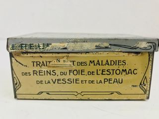 ANTIGUA LATA ART NOUVEAU DE MEDICAMENTO