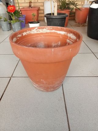 vendo maceta de barro