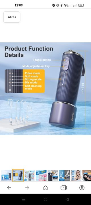 Irrigador bucal nuevo